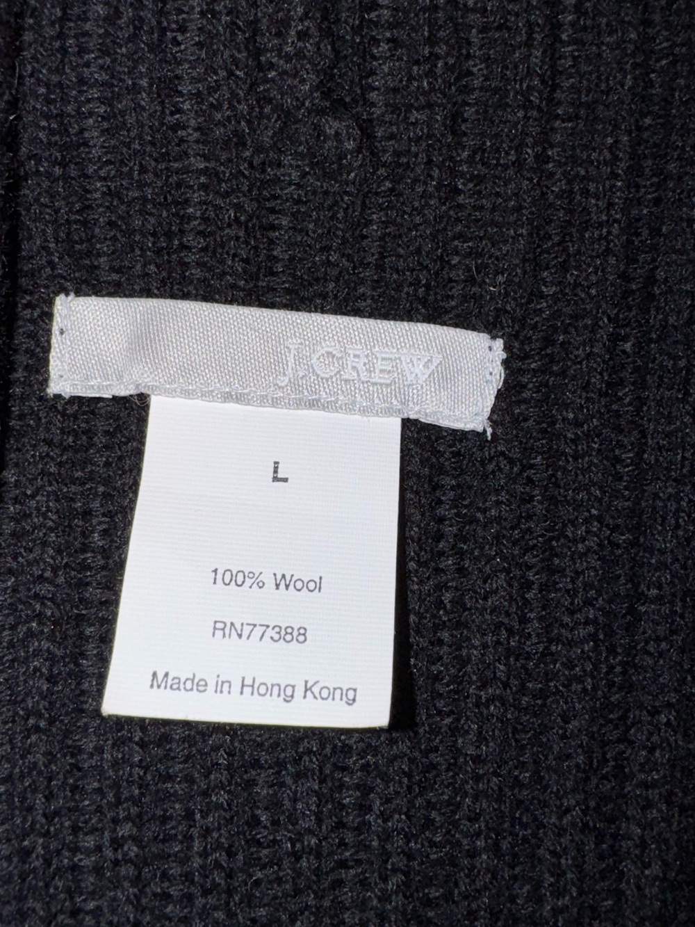 J. Crew 100% Black Ribbed Hooded Long Cardigan with Tie Belt - Picture 3 of 10